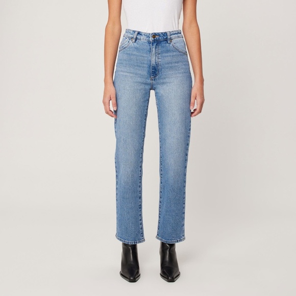 Rolla's Women's Size 27  Original High Rise Straight Jeans In Brad Blue Colour - Picture 1 of 12